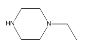 Structural formula of N-Ethylpiperazine