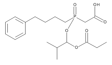Structural formula of fosinopril intermediate 1